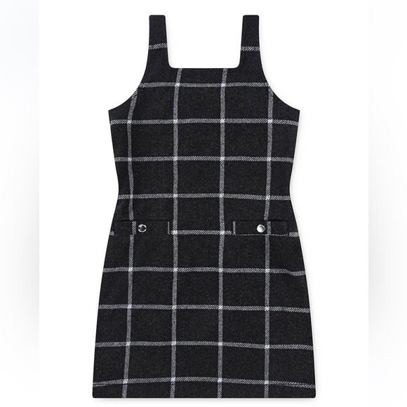 abercrombie kids Other - Abercrombie kids a&f girls plaid pinafore dress size 13/14 100% polyester